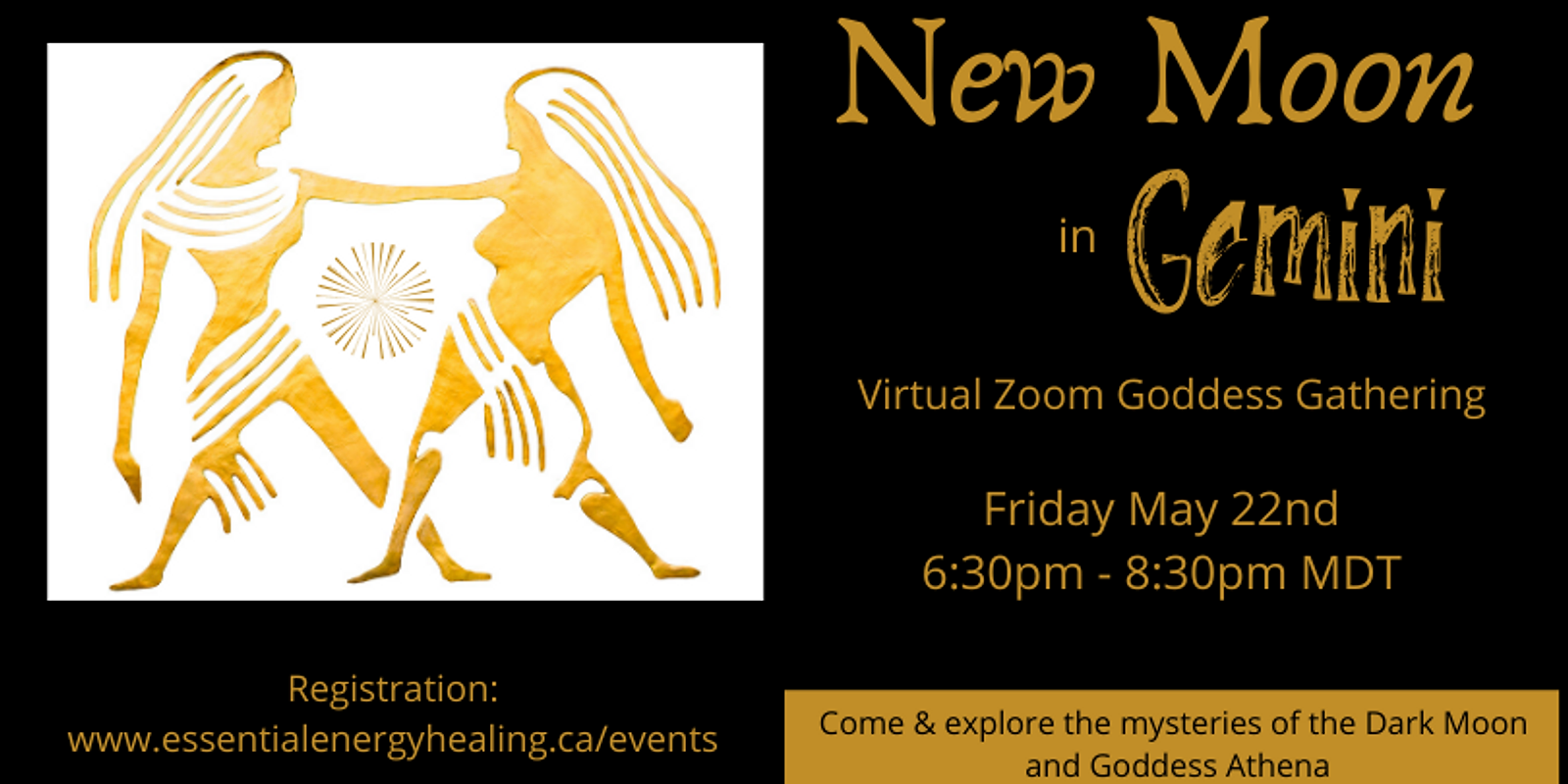 New Moon in Gemini - A Virtual Goddess Gathering exploring the dark moon mysteries