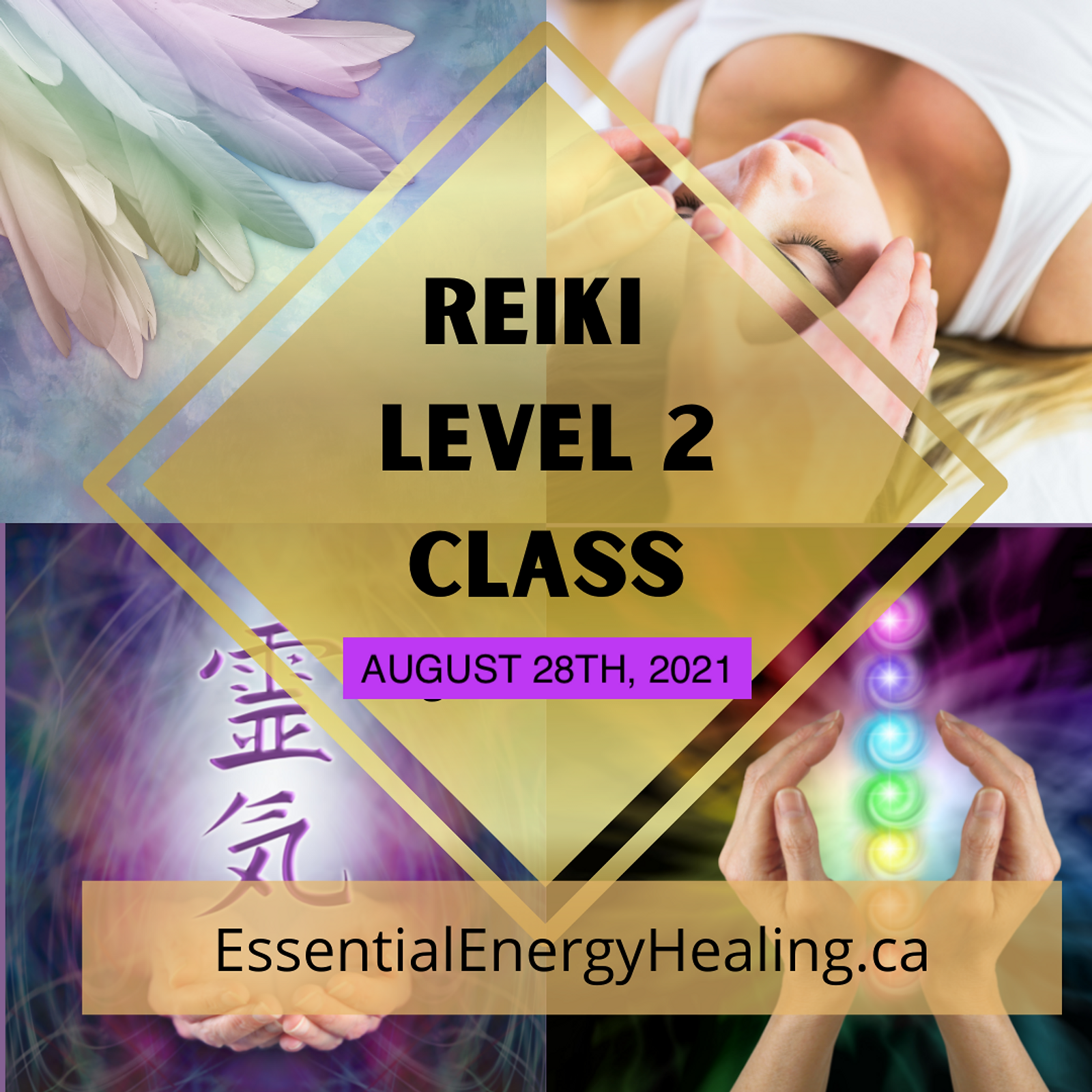 REIKI LEVEL 2 CERTIFICATION CLASS - SATURDAY AUGUST 28TH, 2021 - IN PERSON