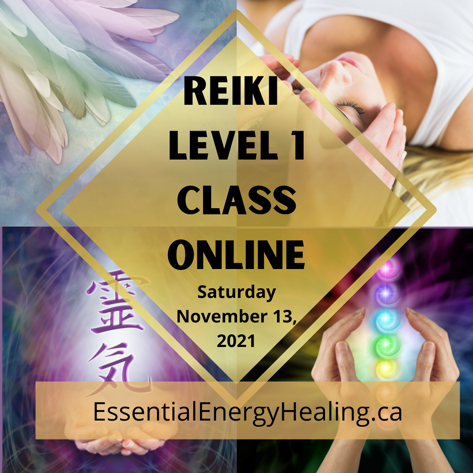 ONLINE USUI REIKI LEVEL 1 CLASSES - Saturday November 13th, 2021 